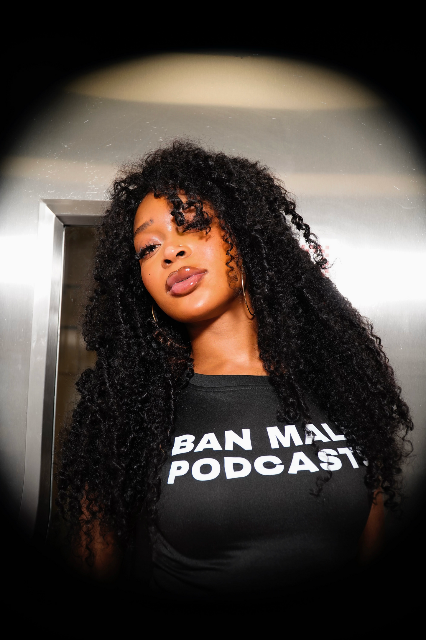BAN MALE PODCASTS - Cropped tee
